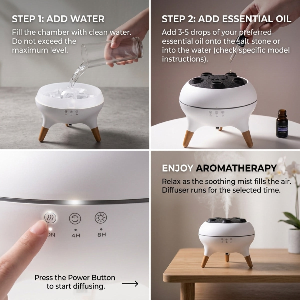 The DIFJELLY Jellyfish Vibe diffuser on a nightstand