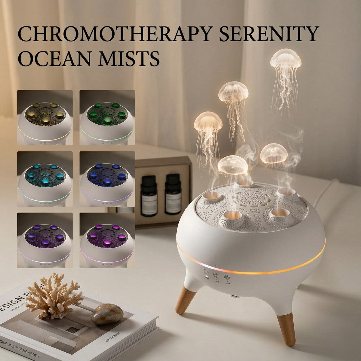Mist rings that rise like a jellyfish